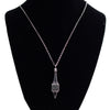 Sterling 3 Dimensional Upcycled Hat Pin Necklace