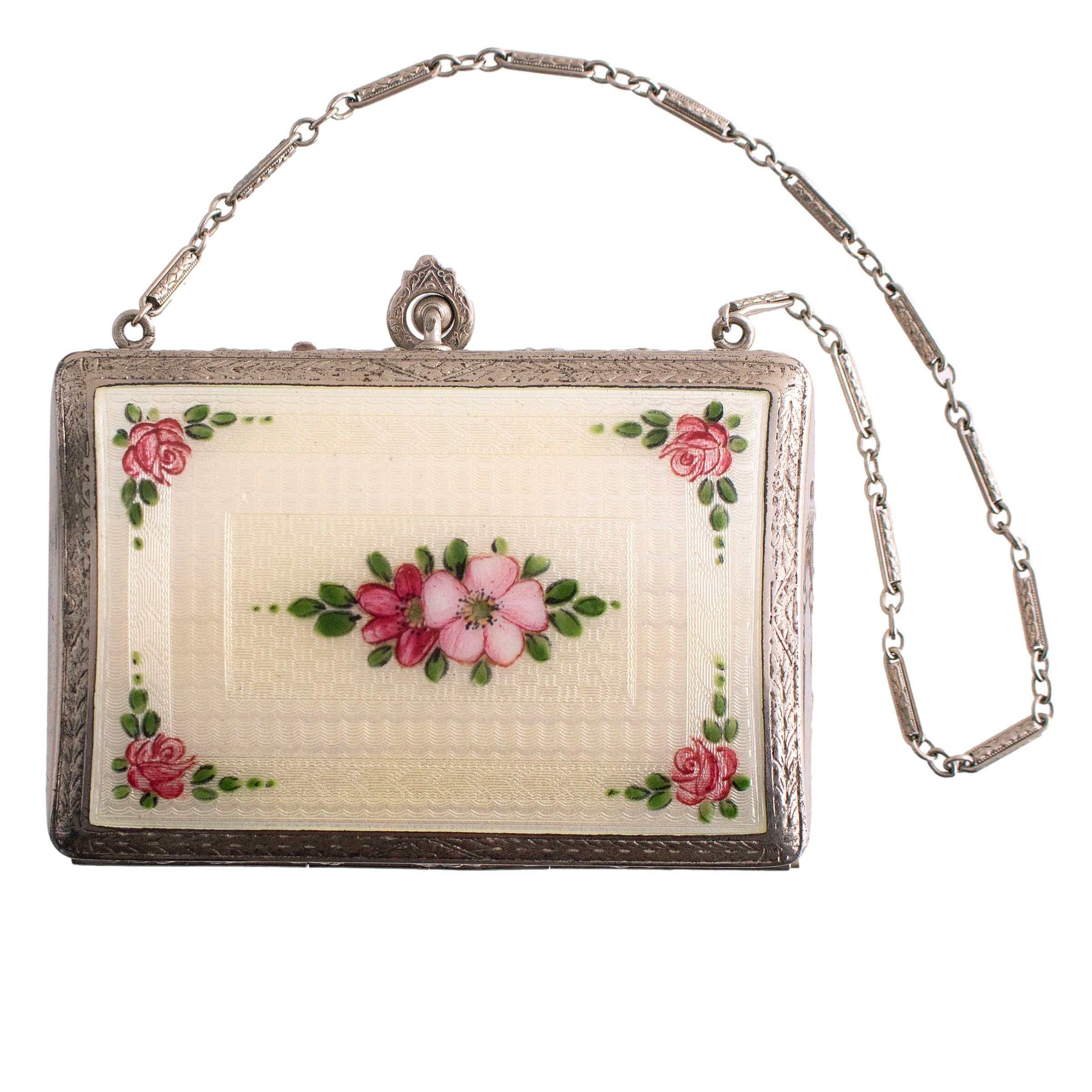 Antique Silver Cloisonne Coin Purse
