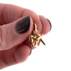 14K Gold Heart, Anchor and Cross Charm