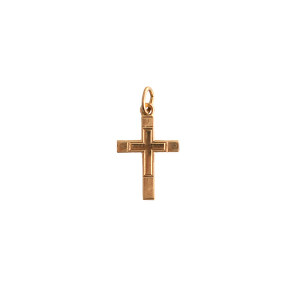 Tiny 14K Gold Cross Charm