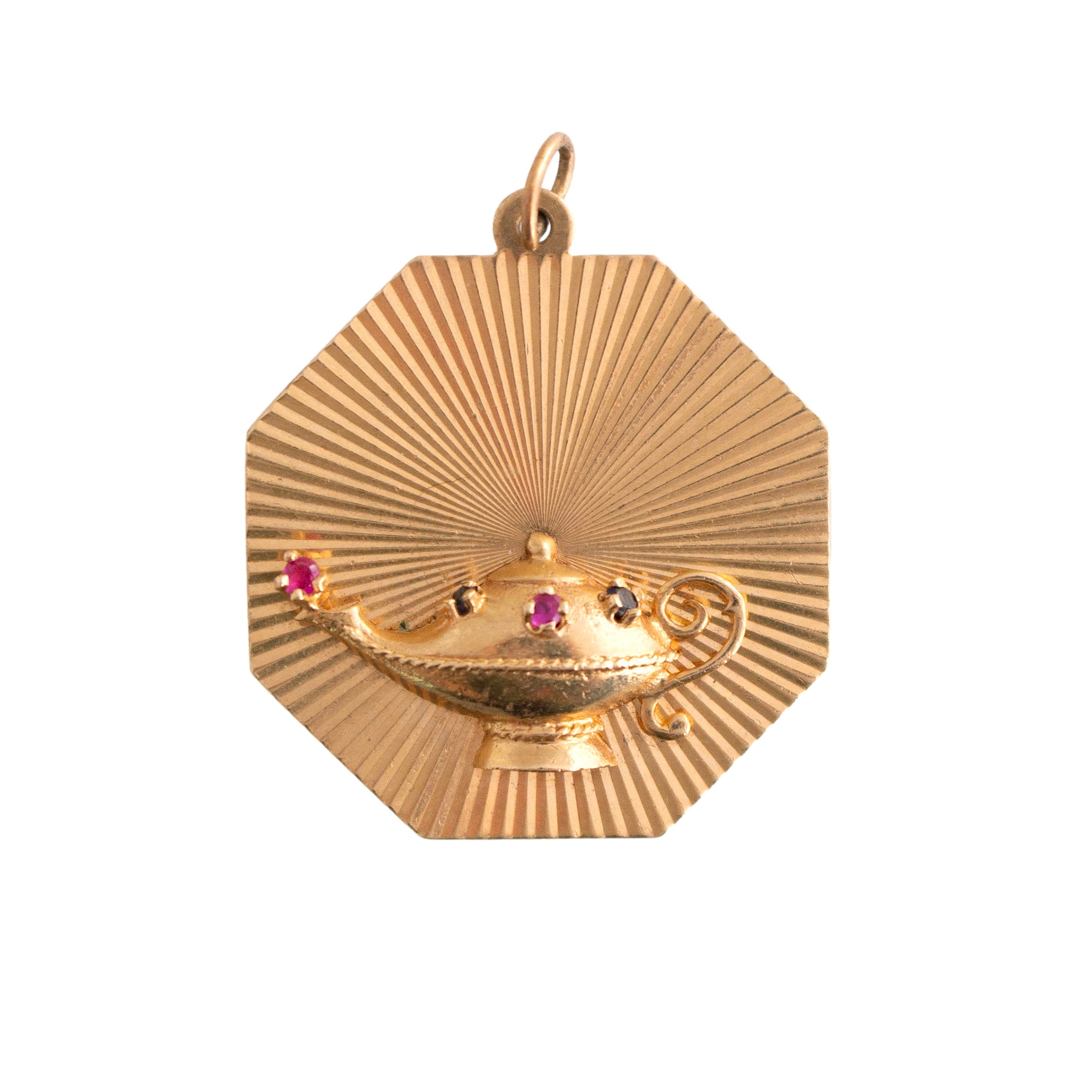 Vintage Genie Lamp Disc Charm