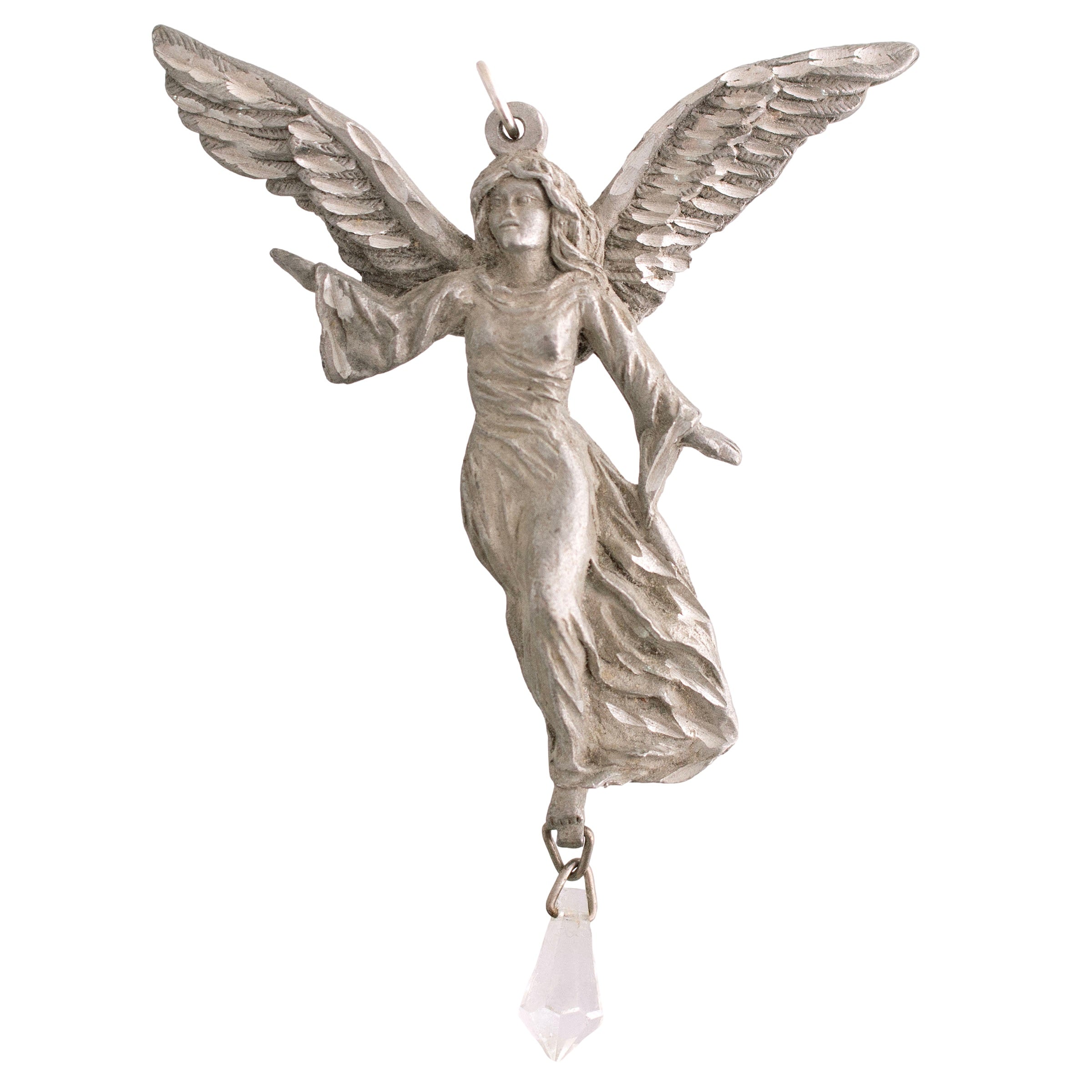 Large Pewter Angel Pendant