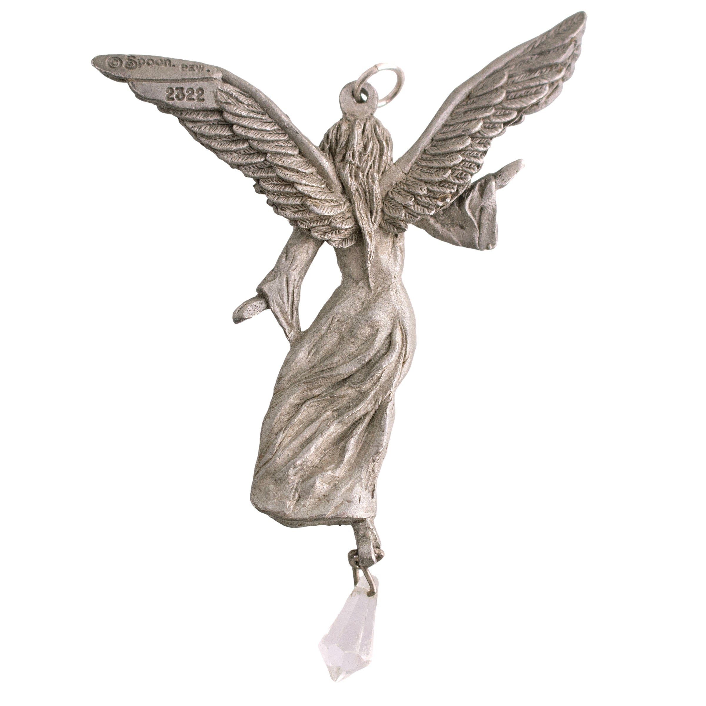 Large Pewter Angel Pendant