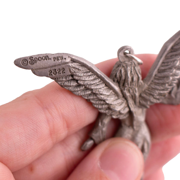 Large Pewter Angel Pendant