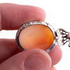 Vintage Sterling Shell Cameo Necklace