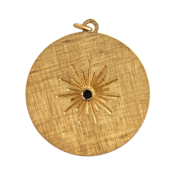 Vintage Zodiac Disc Charm
