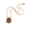Antique Gold-Filled Pendant with Locket on Chain