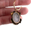 Antique Gold-Filled Pendant with Locket on Chain