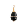 Upcycled Hat Pin Pendant with Onyx and Crystal