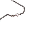 Bohemian Garnet Pendant on Black Stainless Chain