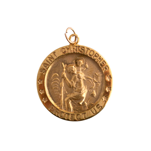 10K Gold St. Christopher Medal
