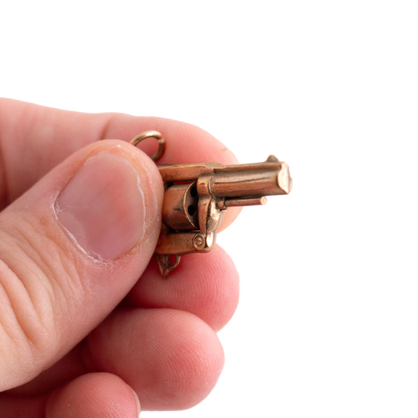 Vintage Gold Filled Gun Charm