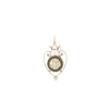 14K Onyx and Seed Pearl Charm
