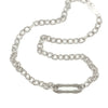 Wrought Iron Link Necklace on Textured Chain