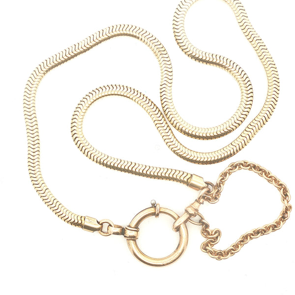 Gold Filled Watch Chain Necklace