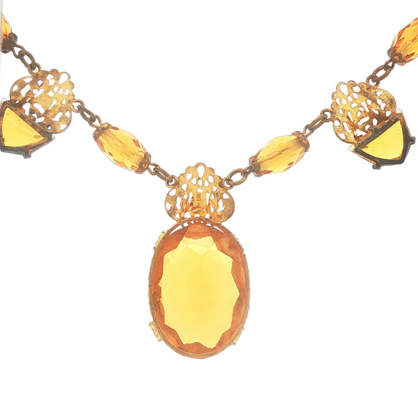 Antique Czech Glass Necklace
