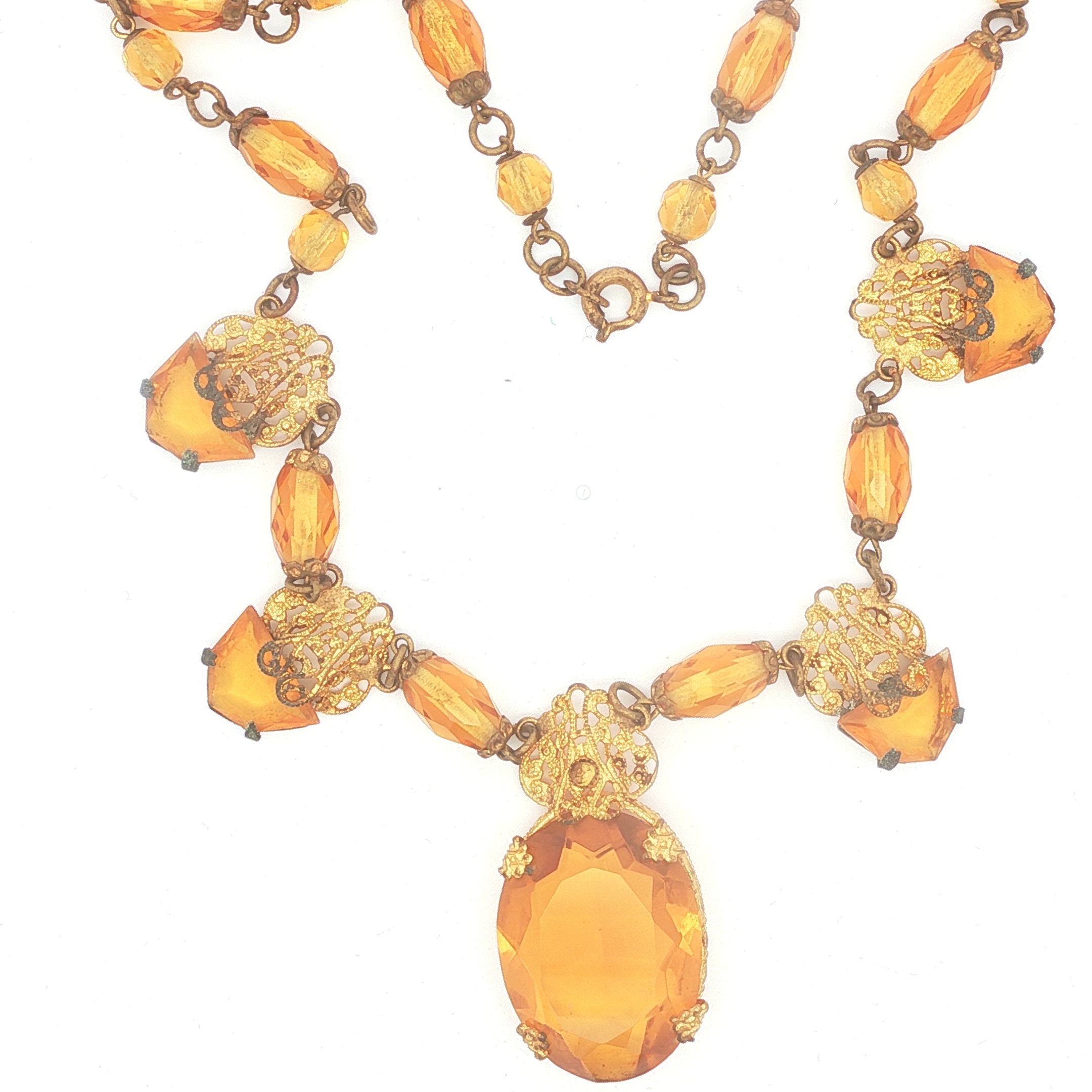 Antique Czech Glass Necklace
