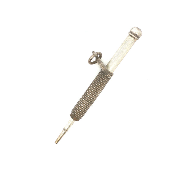 Antique Sterling Pencil Pendant