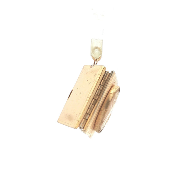 Vintage Gold Filled Cameo Book Locket