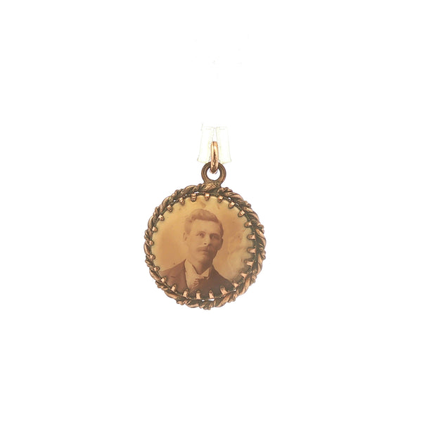 Celluloid Photo Pendant