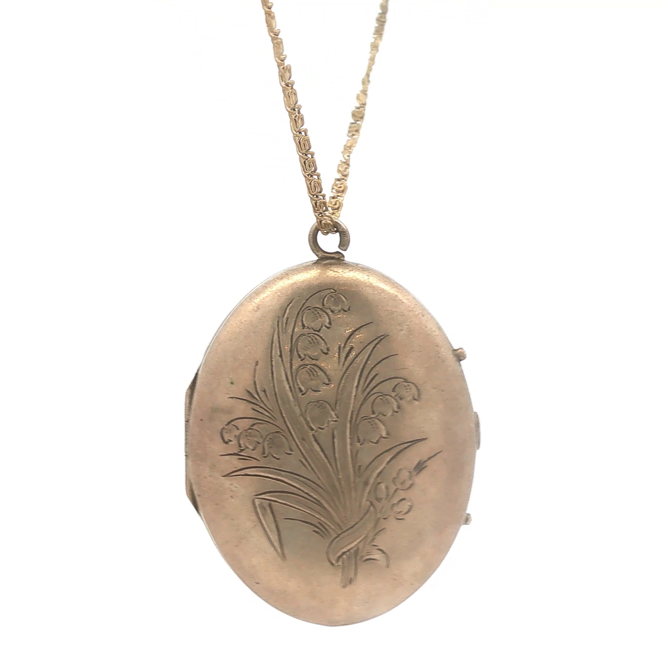 Lily of the Valley Locket on Chain