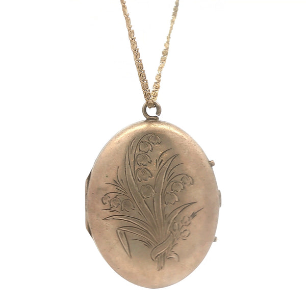 Lily of the Valley Locket on Chain