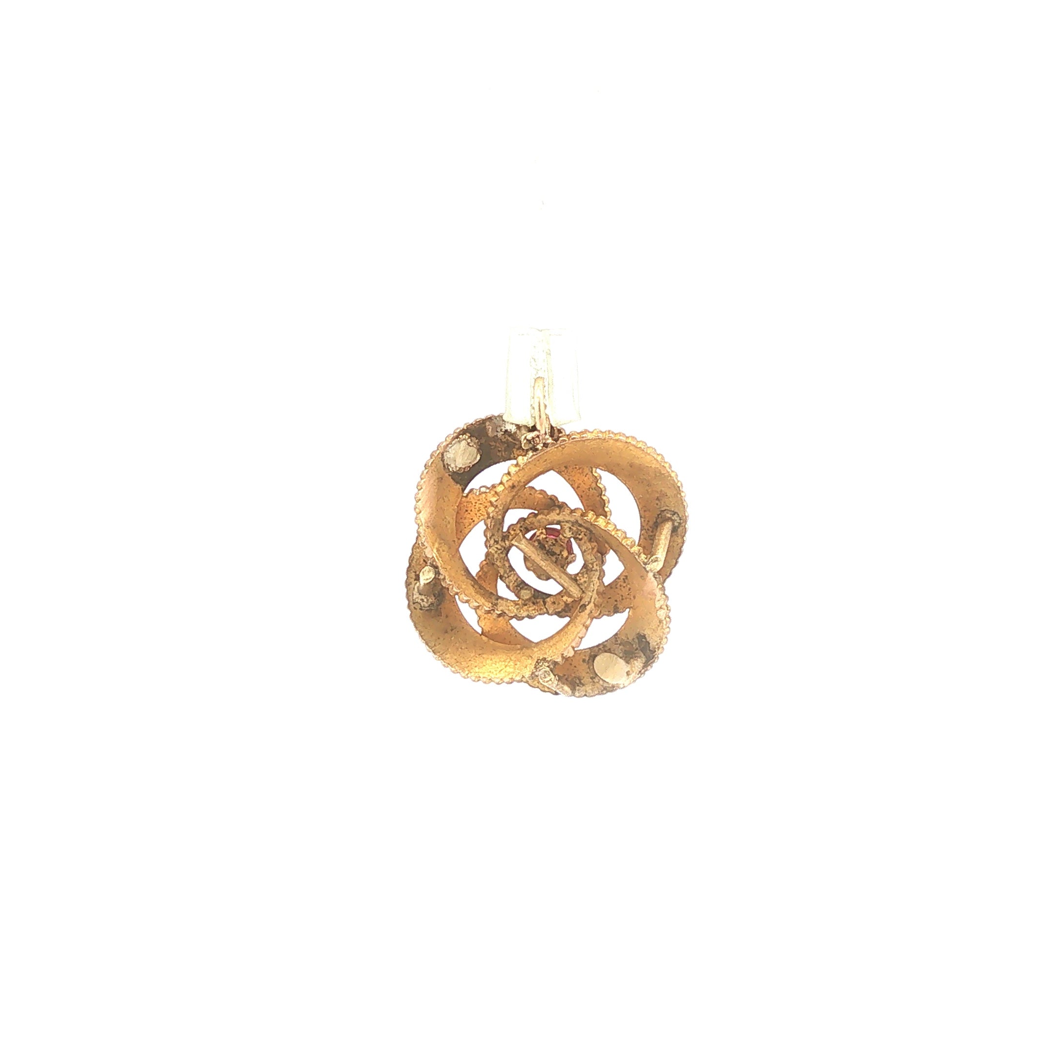 Upcycled Gold Filled Knot Pendant