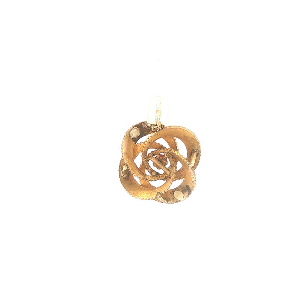 Upcycled Gold Filled Knot Pendant