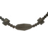 Black Glass Bead Choker Necklace