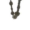 Black Glass Bead Choker Necklace