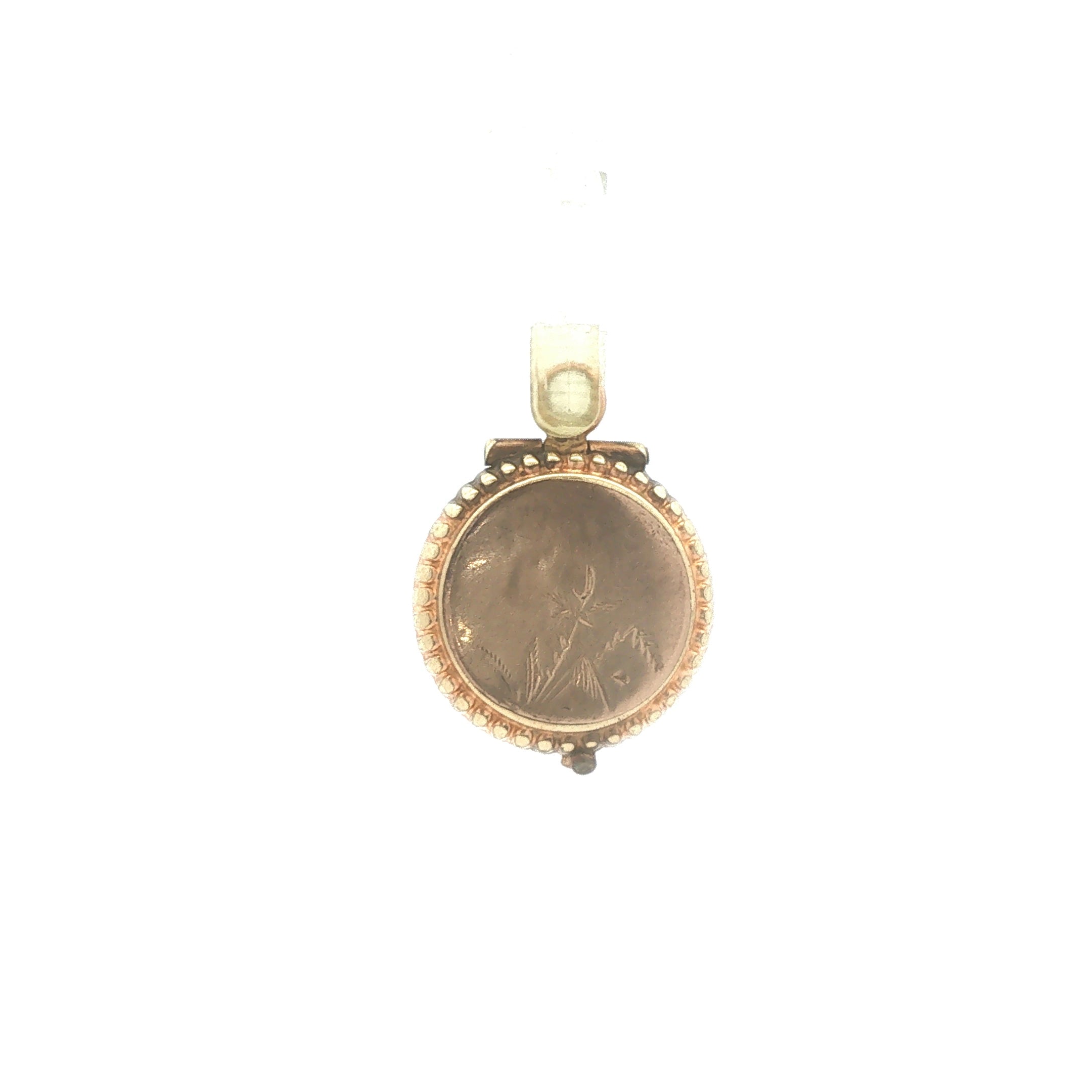 Antique Gold Filled Round Locket