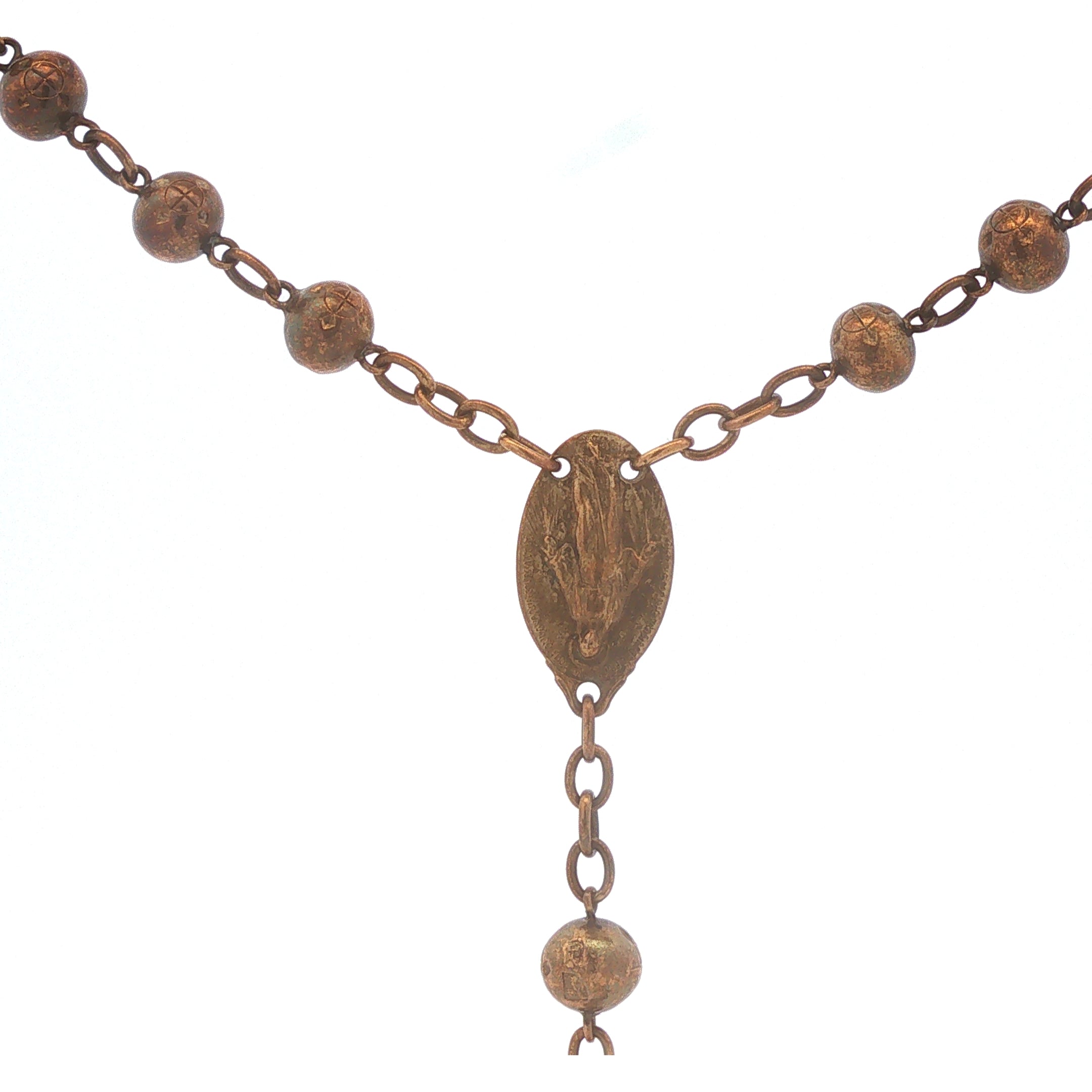 Vintage Detailed Bead Rosary