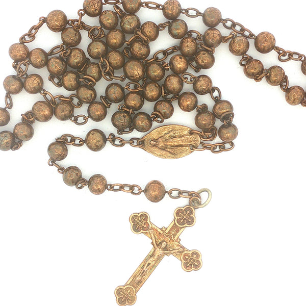 Vintage Detailed Bead Rosary