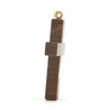 Vintage Tiger's Eye Cross Pendant