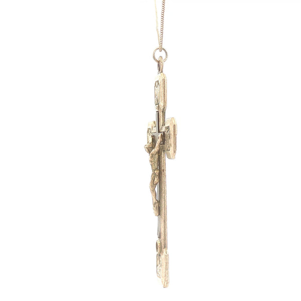 Vintage Sterling Crucifix Pendant on Chain