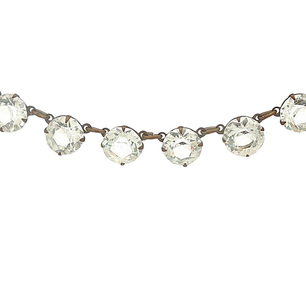 Antique Crystal Link Necklace