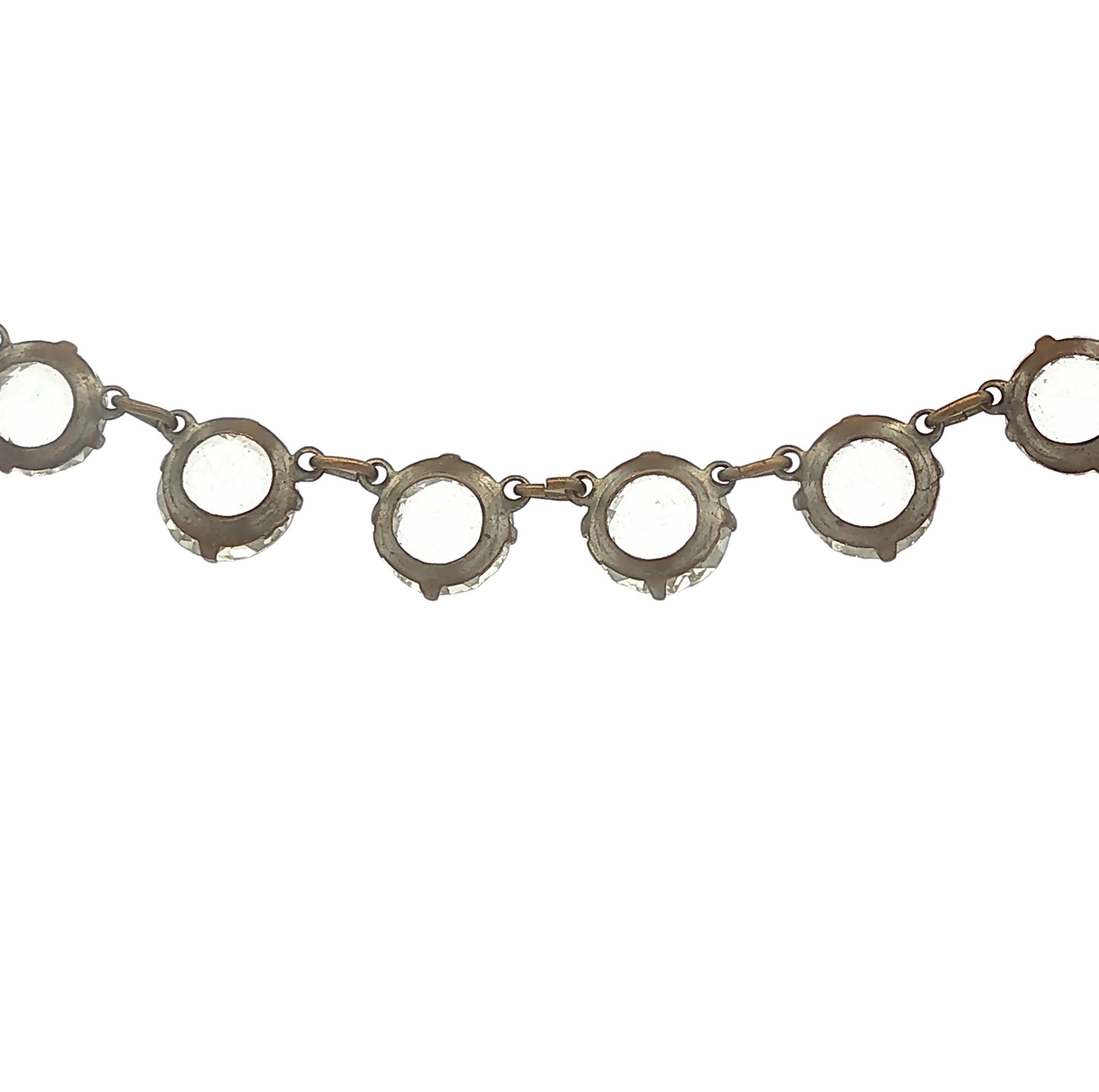 Antique Crystal Link Necklace