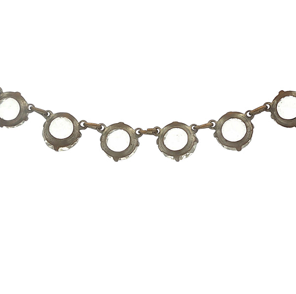 Antique Crystal Link Necklace