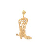 14K Gold Cowboy Boot Charm