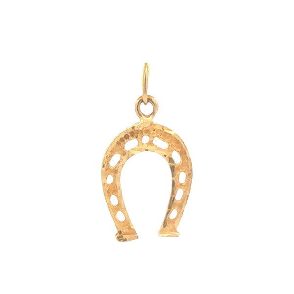 Vintage 14K Gold Horseshoe Charm