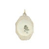 Rosenthal Ceramic Floral Pendant