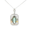 Vintage Silver Filigree Pendant on Chain