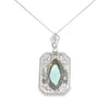 Vintage Silver Filigree Pendant on Chain