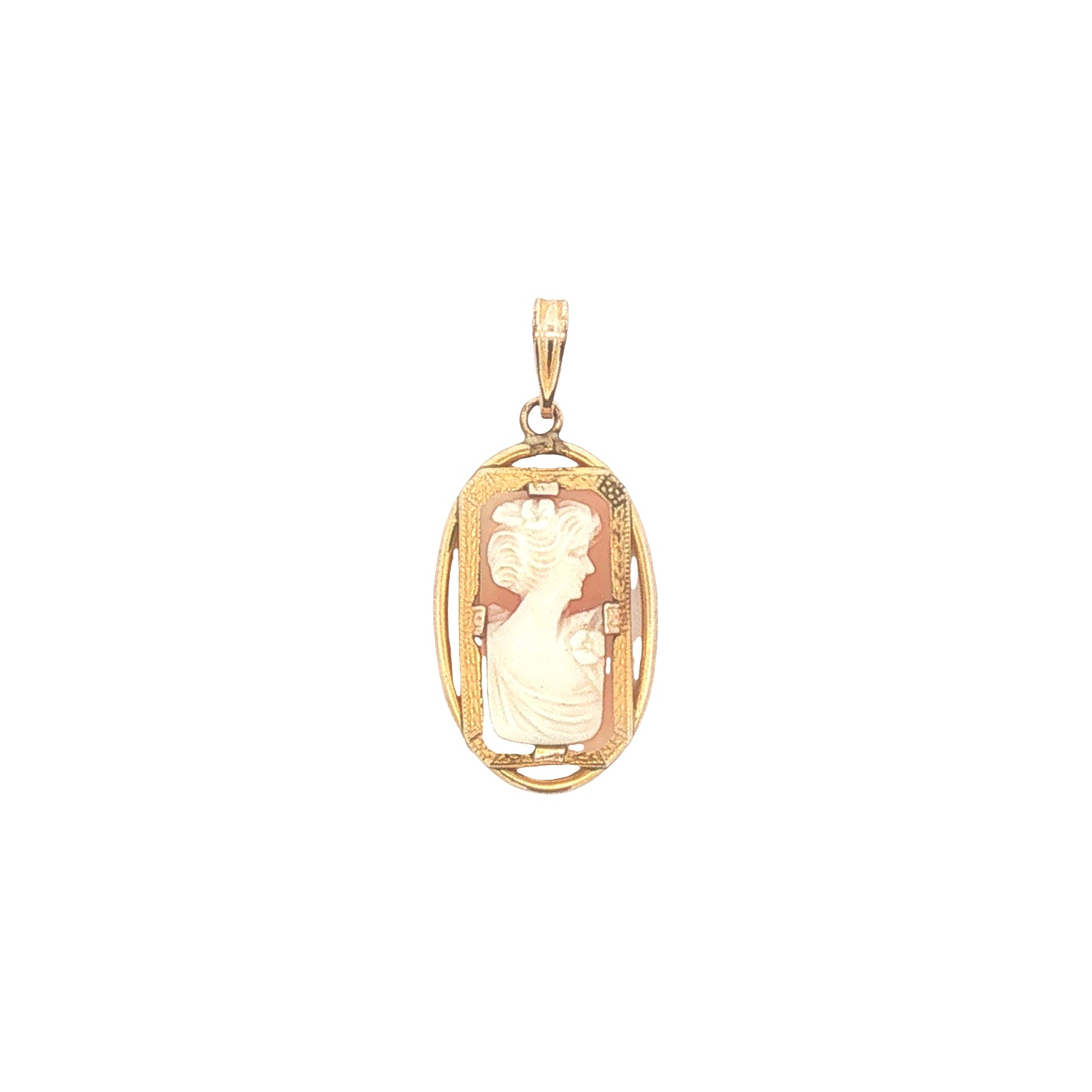 Vintage Gold Filled Cameo Pendant