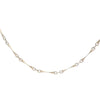 Sterling Curved Bar Link Necklace