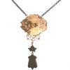 Upcycled Onyx and Glass Mourning Necklace