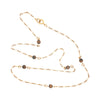 Tiger's Eye Bead Station Necklace