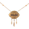 Victorian Upcycled Garnet Gold Filled Necklace