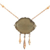Victorian Upcycled Garnet Gold Filled Necklace