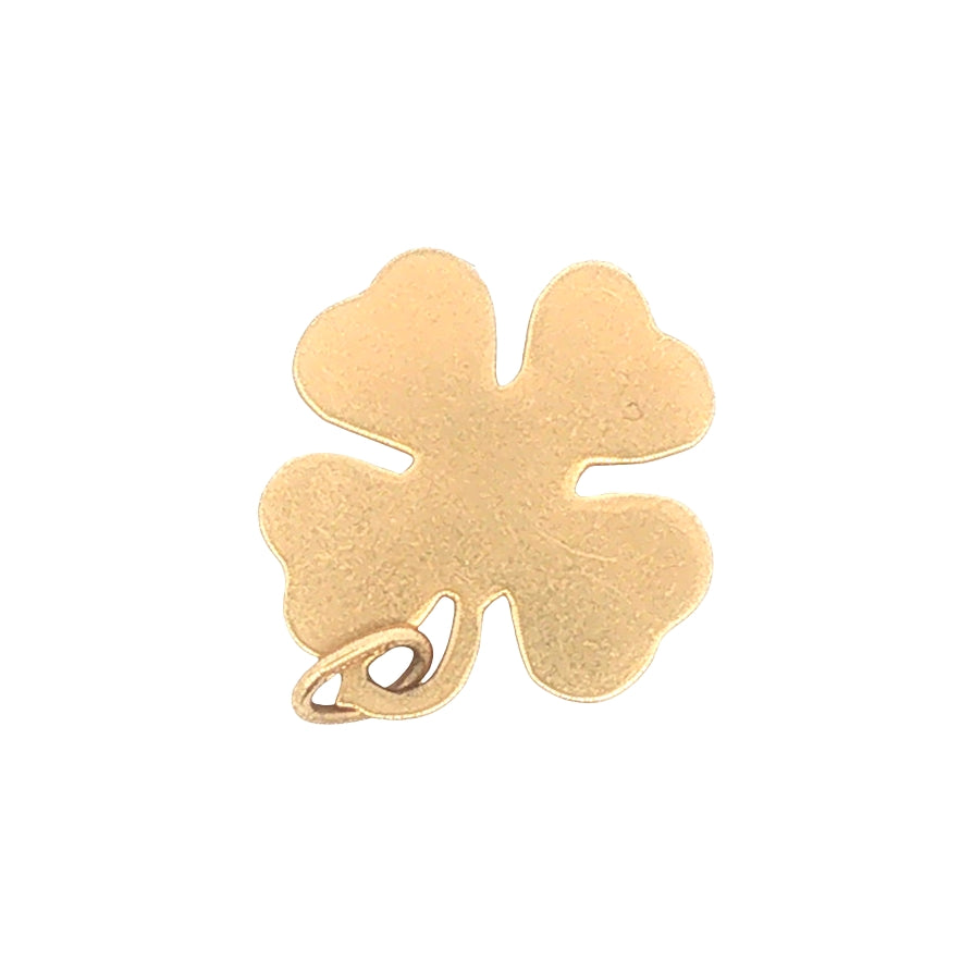 Vintage 14k Gold Shamrock Charm